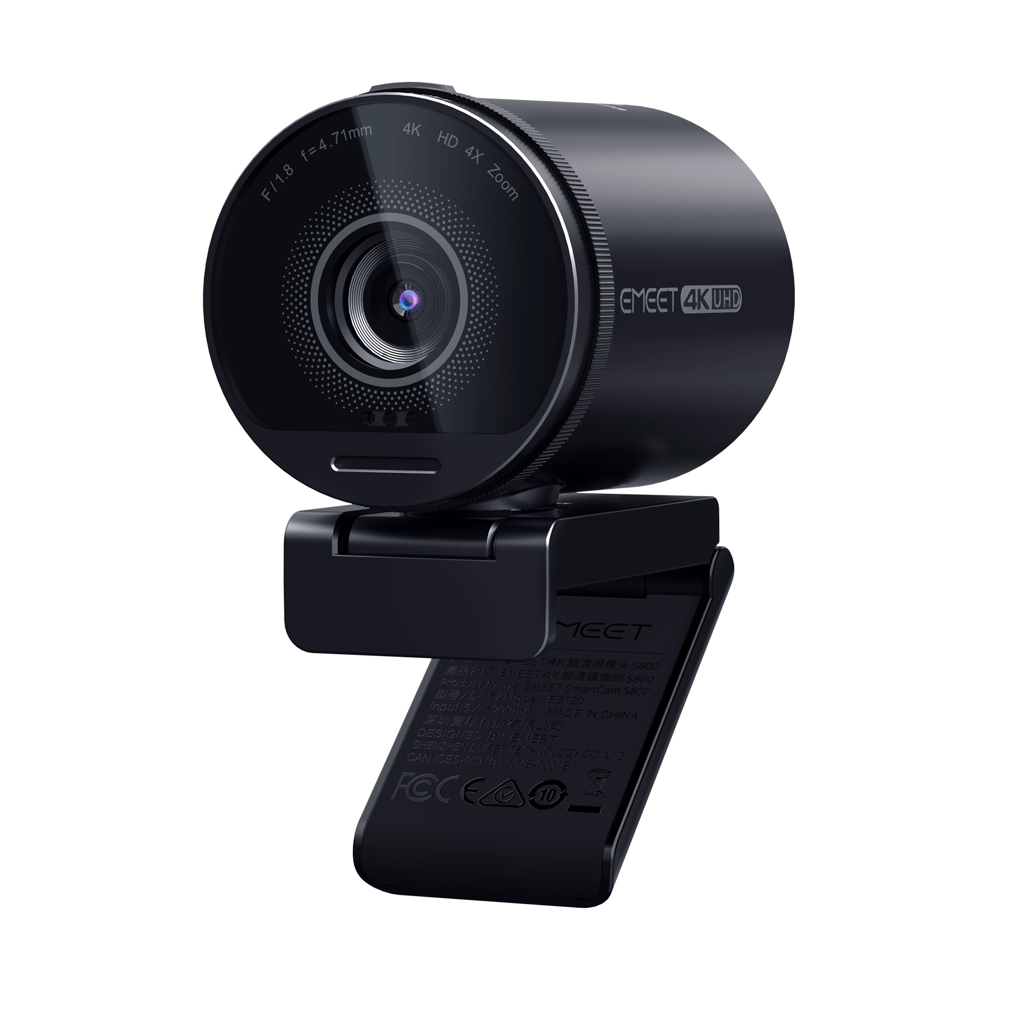 EMEET S800 4K対応 ウェブカメラ